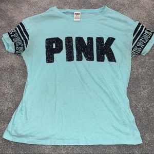 PINK Sequin T-shirt (M)